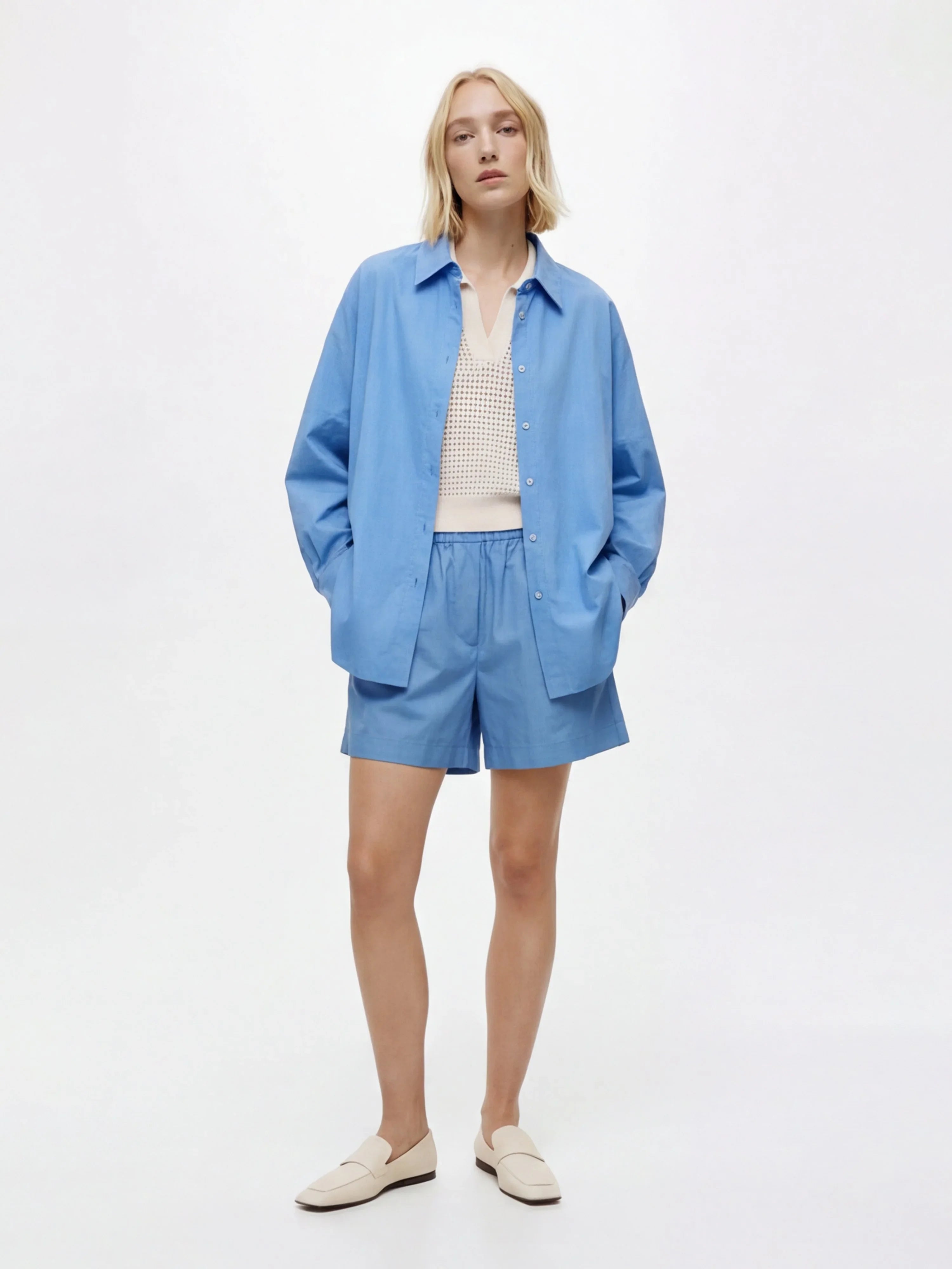 LAYERPLAN | Elira Embroidered Shirt and Shorts Set
