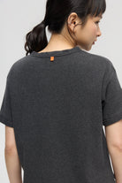 3EIGHTH | Military Henley Tee in Charcoal Marl