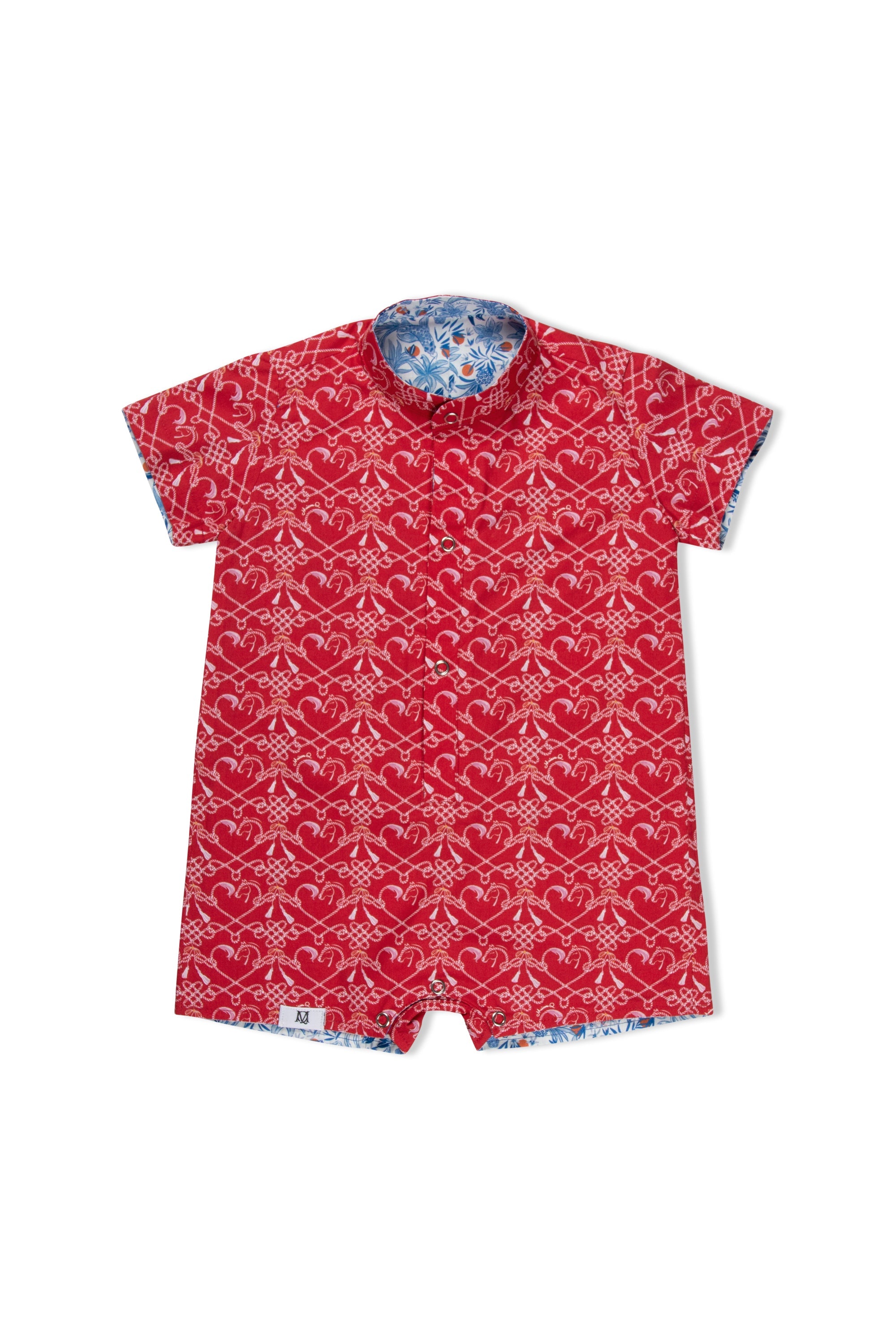 MAISON Q | Rein Heart Reversible Boy Onesie