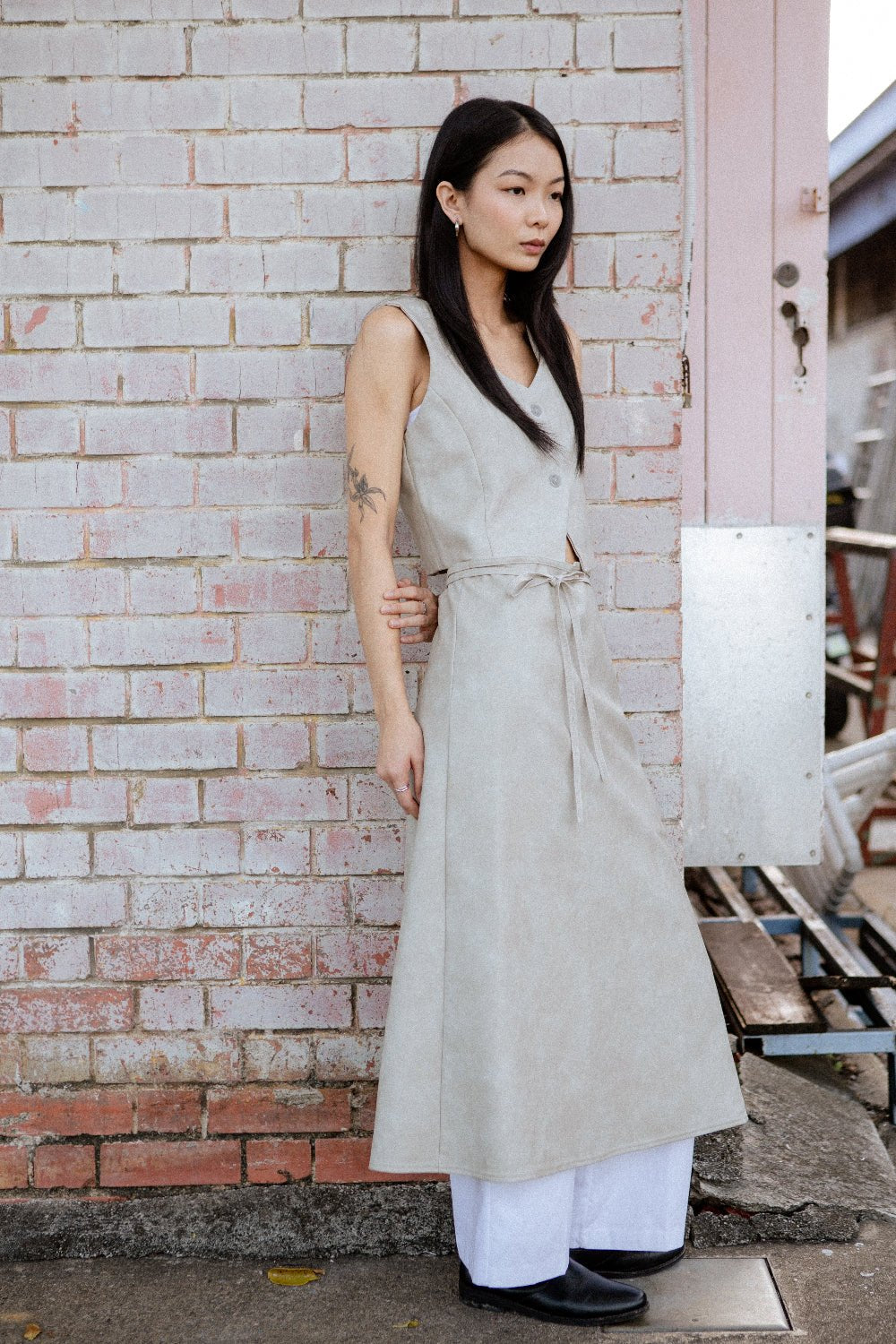 SAERO COLLECTIVE | Hae Wrap Skirt | Sand