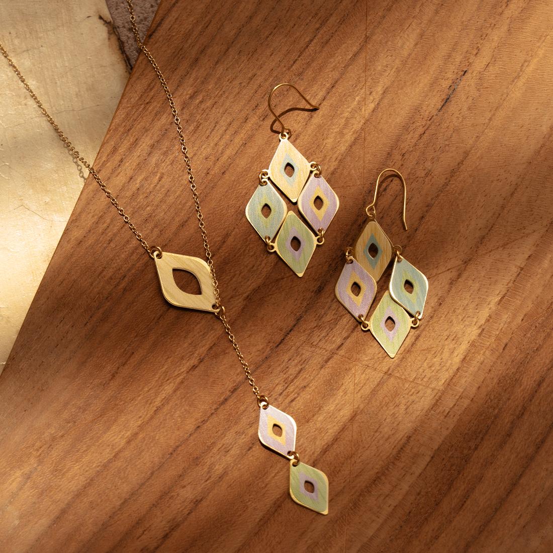 EMBRACE JEWELLERY | Diamond Ikat Earrings