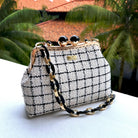 COCOONESE | Acrylic Chain Tweed Shoulder Bag - Regal Mosaic