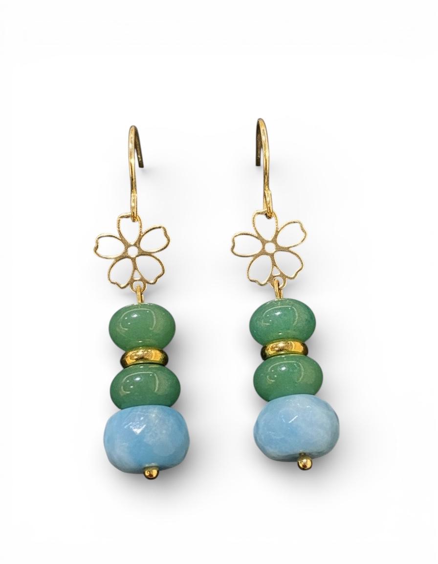 THE ANTECEDANT STORE | E - Bloom & Blessings Green Aventurine Earrings