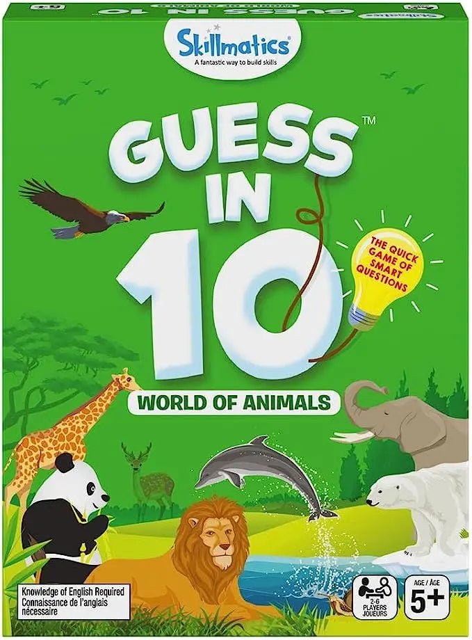 NIMBU | Skillmatics 'Guess in 10' Animal Kingdom Card Game of Smart Questions