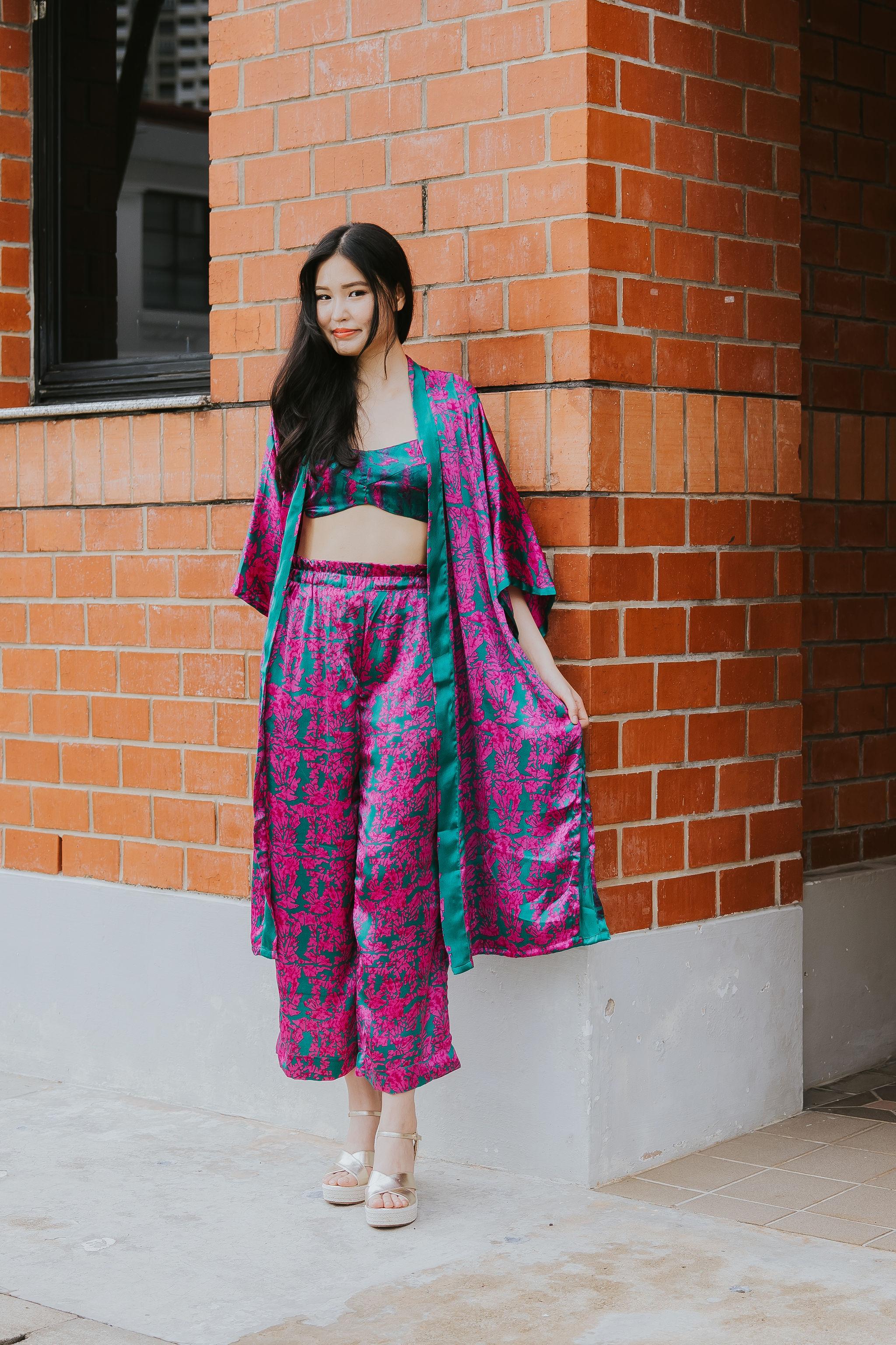 RAJA RANI | Modal Silk Long Kimono