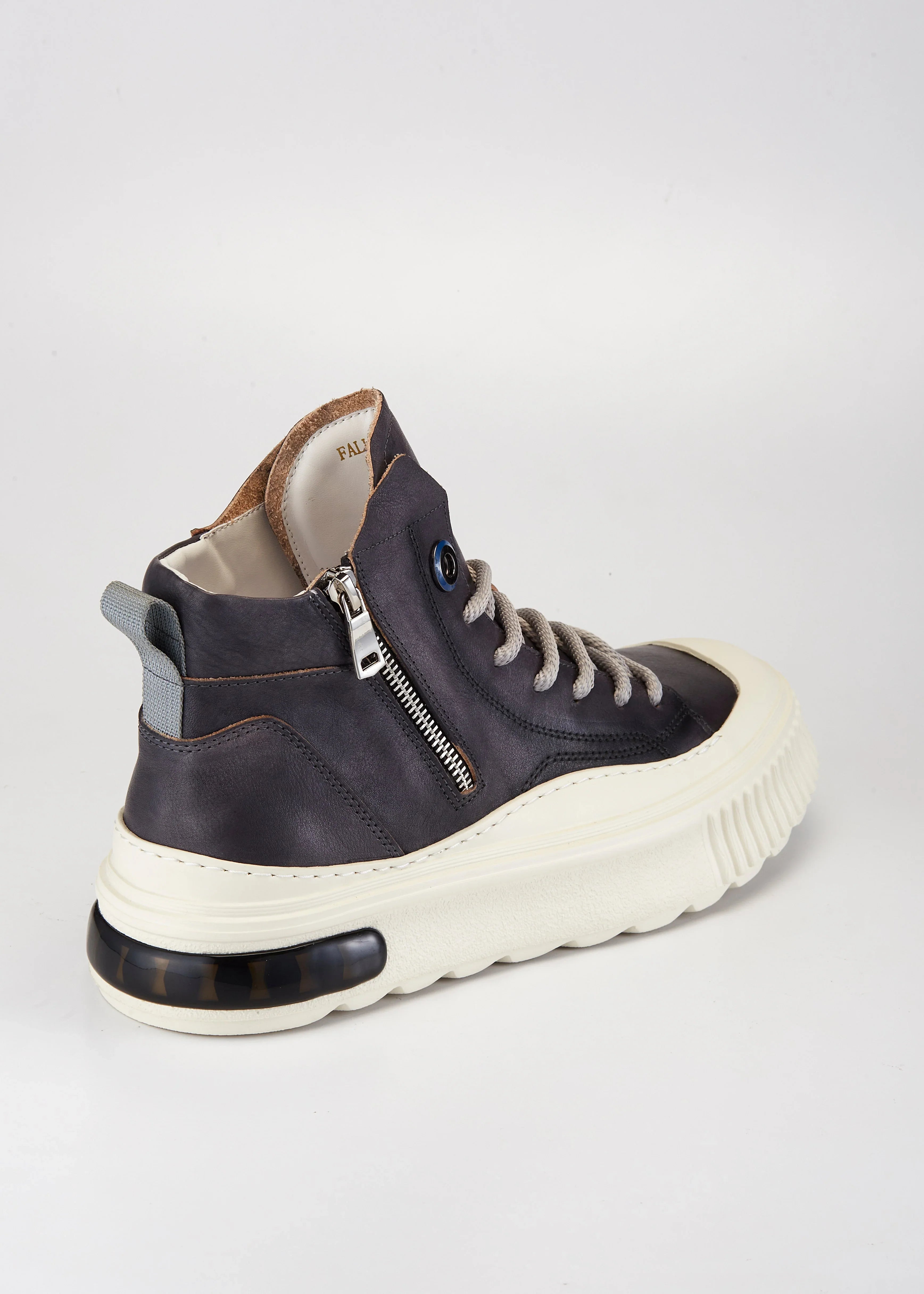 PROJECTWEAR | Farrell Mid Cut Leather Sneaker Grey