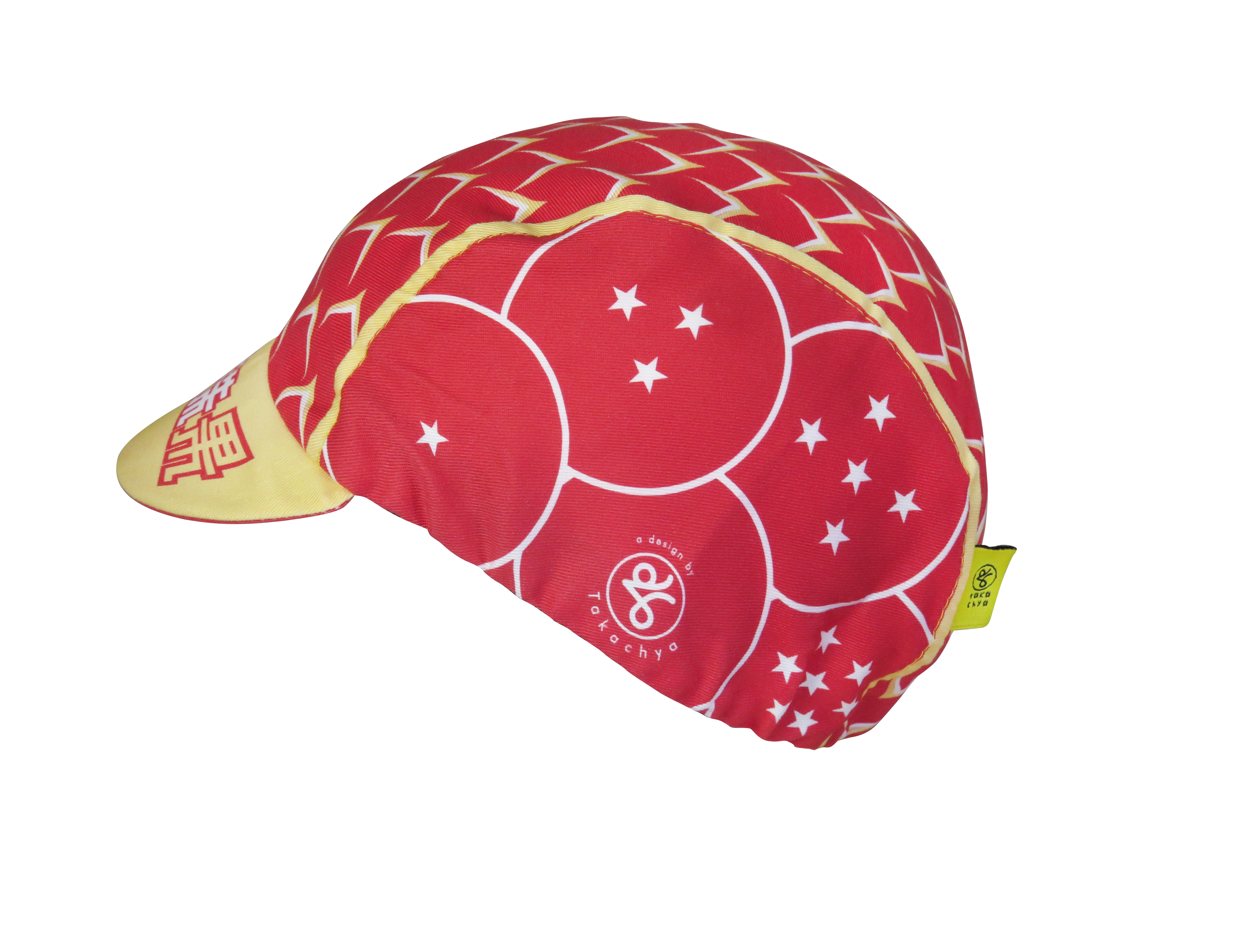 A DESIGN BY TAKACHYA | Cycling Cap - DragonfruitZ Auspicious Red