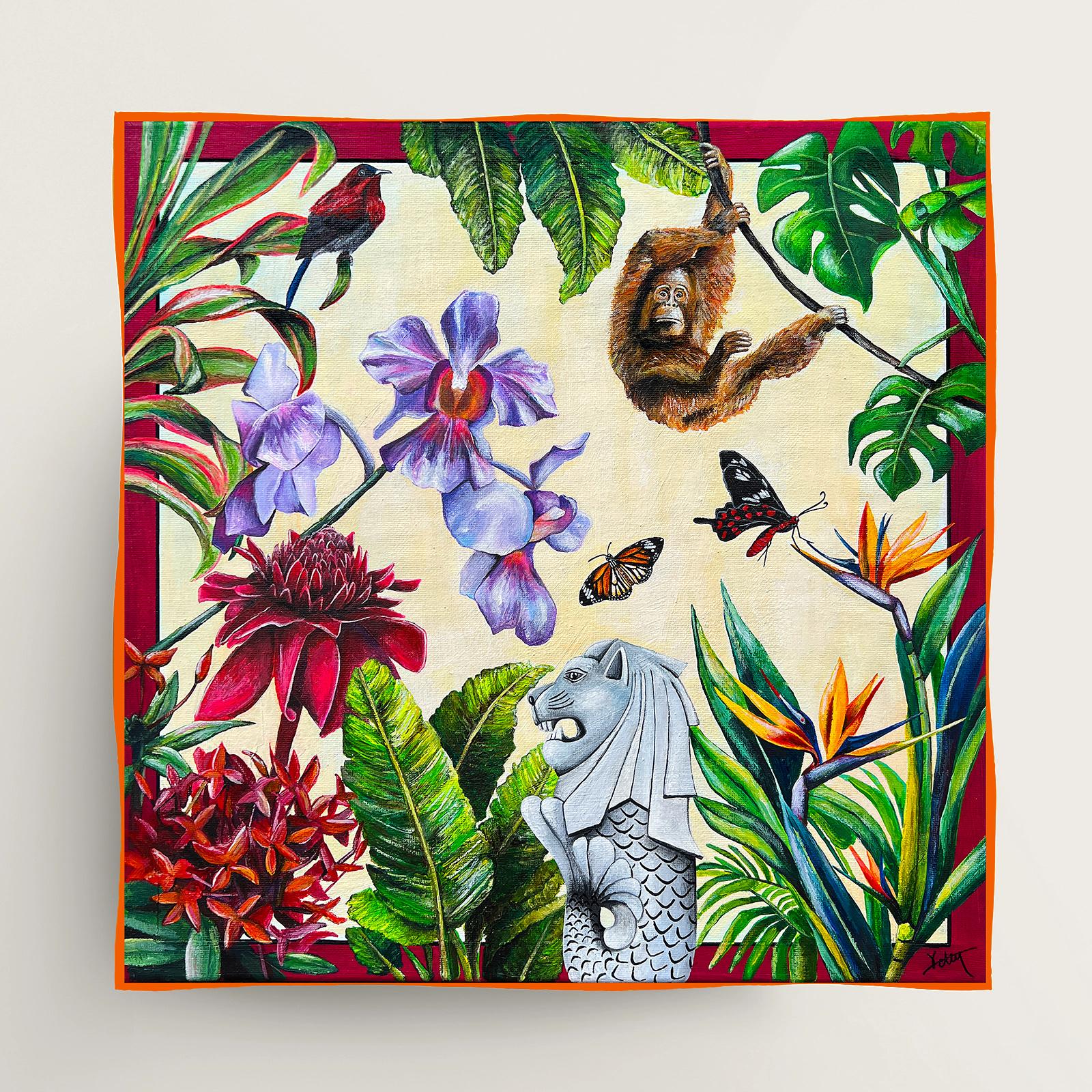 KELLY SER ATELIER | Singapore Delights Silk Scarf
