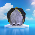 A DESIGN BY TAKACHYA | Cycling Cap - Googly Eyes Checkered Yellow