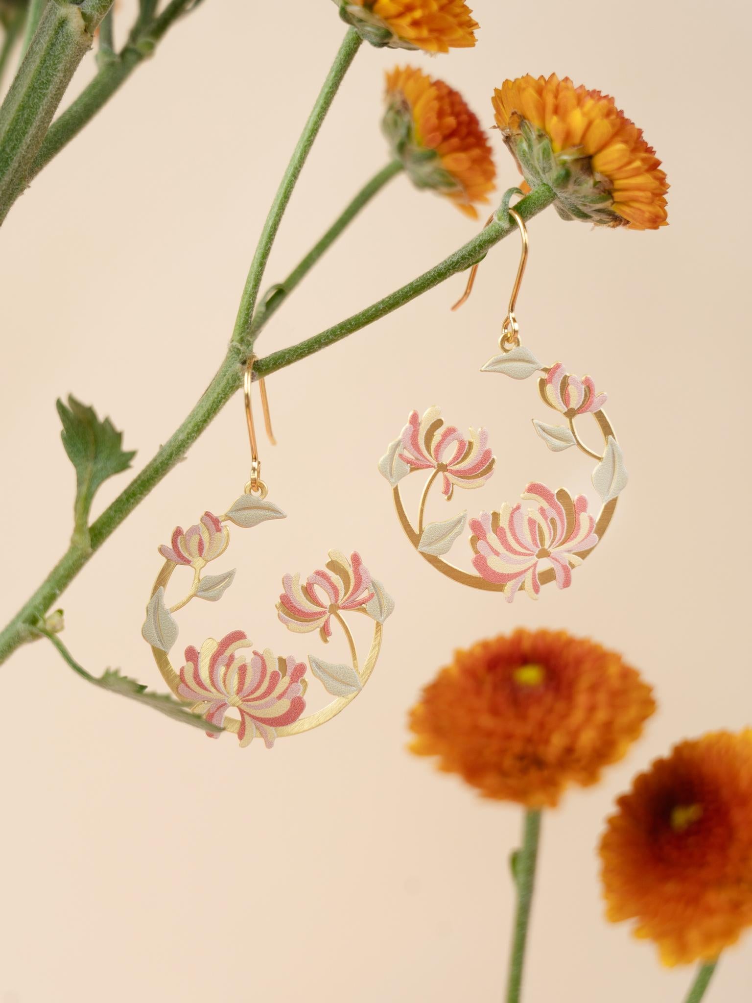EMBRACE JEWELLERY | Chrysanthemum Season Earrings