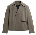 PROJET1826 | Crop Trench Jacket - Khaki