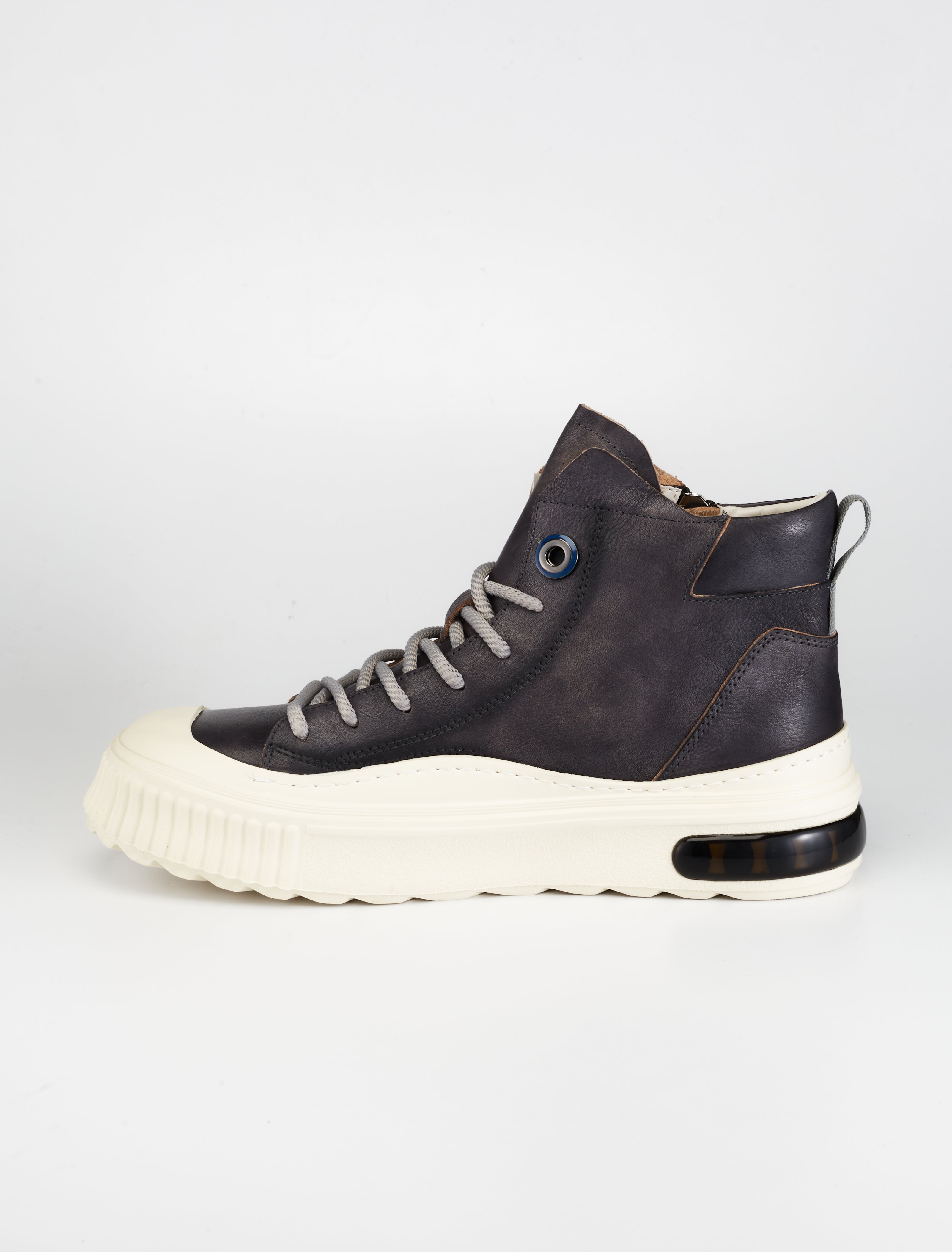 PROJECTWEAR | Farrell Mid Cut Leather Sneaker Grey