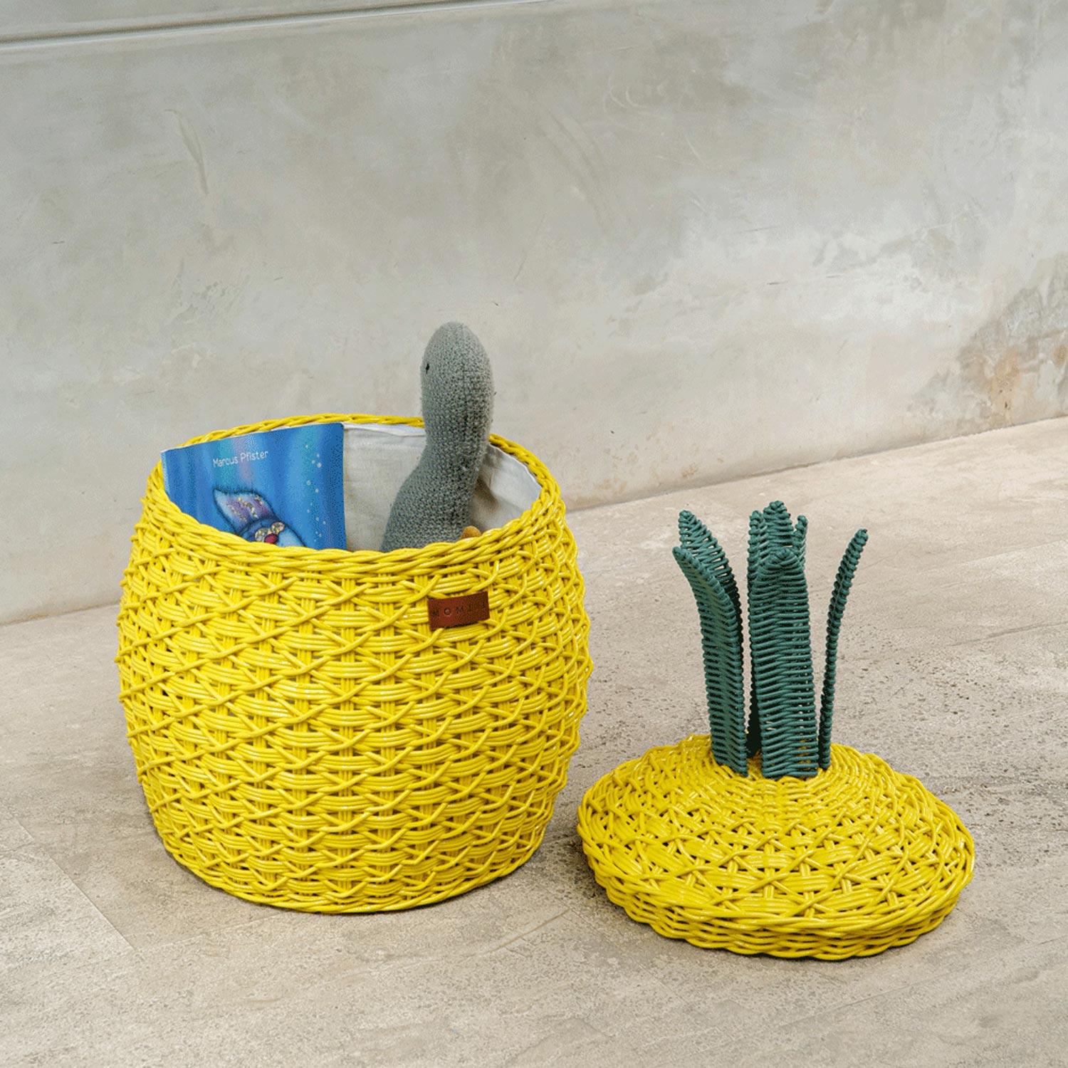 MOMIJI | Pineapple Basket - Medium Yellow