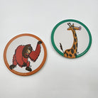 THE ANIMAL PROJECT | Ceramic Coaster (Set of 2) Giraffe & Orang Utan