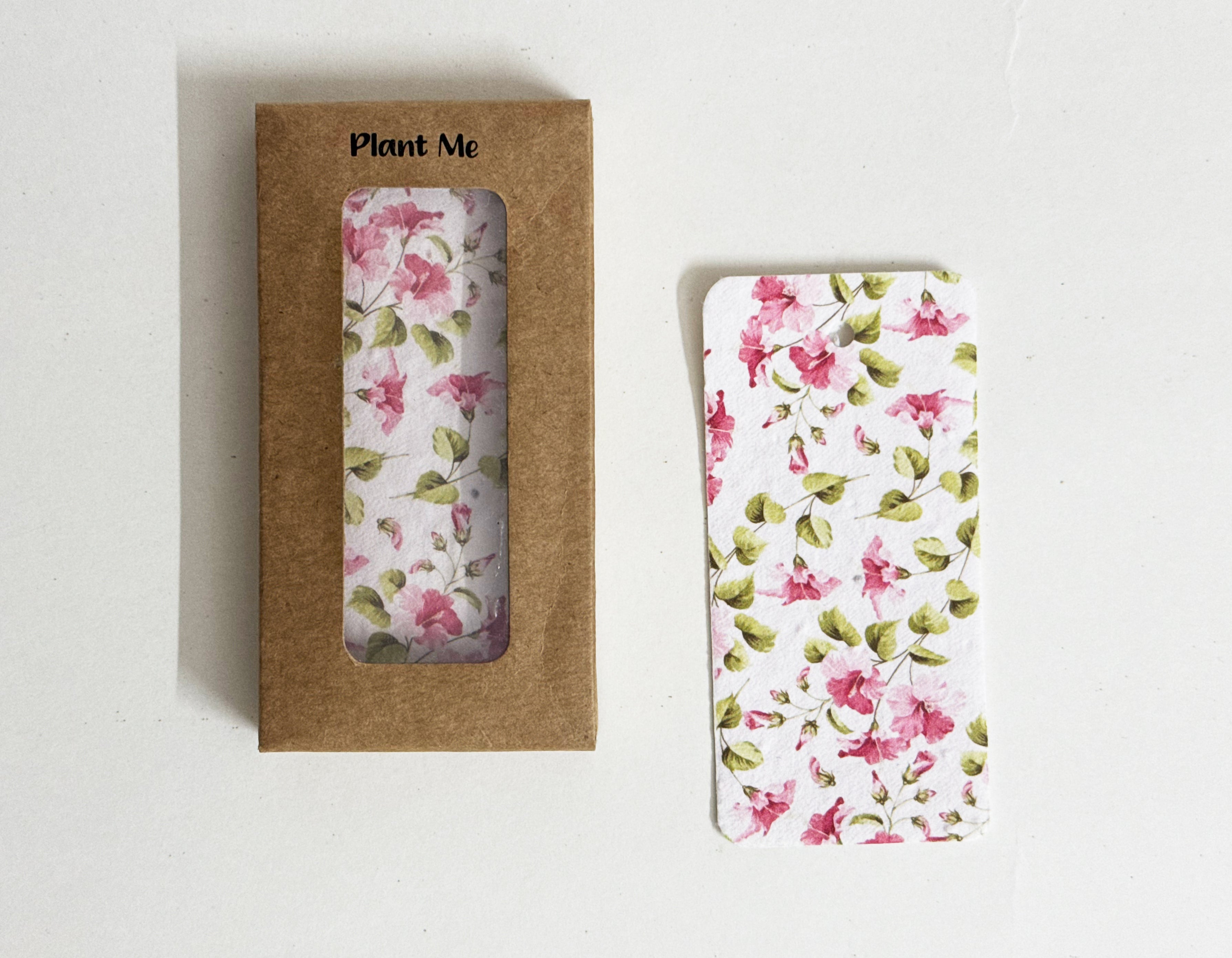 PURPLE AND PURE | Plantable Seed Gift Tags – Set of 10 (Bougainvillea Blush)