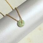 THE ANTECEDANT STORE | N - Dainty Burmese Jade Donut Necklace