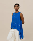 SUKKHA CITTA | SERIBU BUNGA - Asymmetrical Drape Top