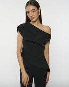DRESSINGPAULA | Asymmetrical Drape Top