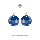 THE ANTECEDENT STORE | Singapore Skyline Earrings In Blue
