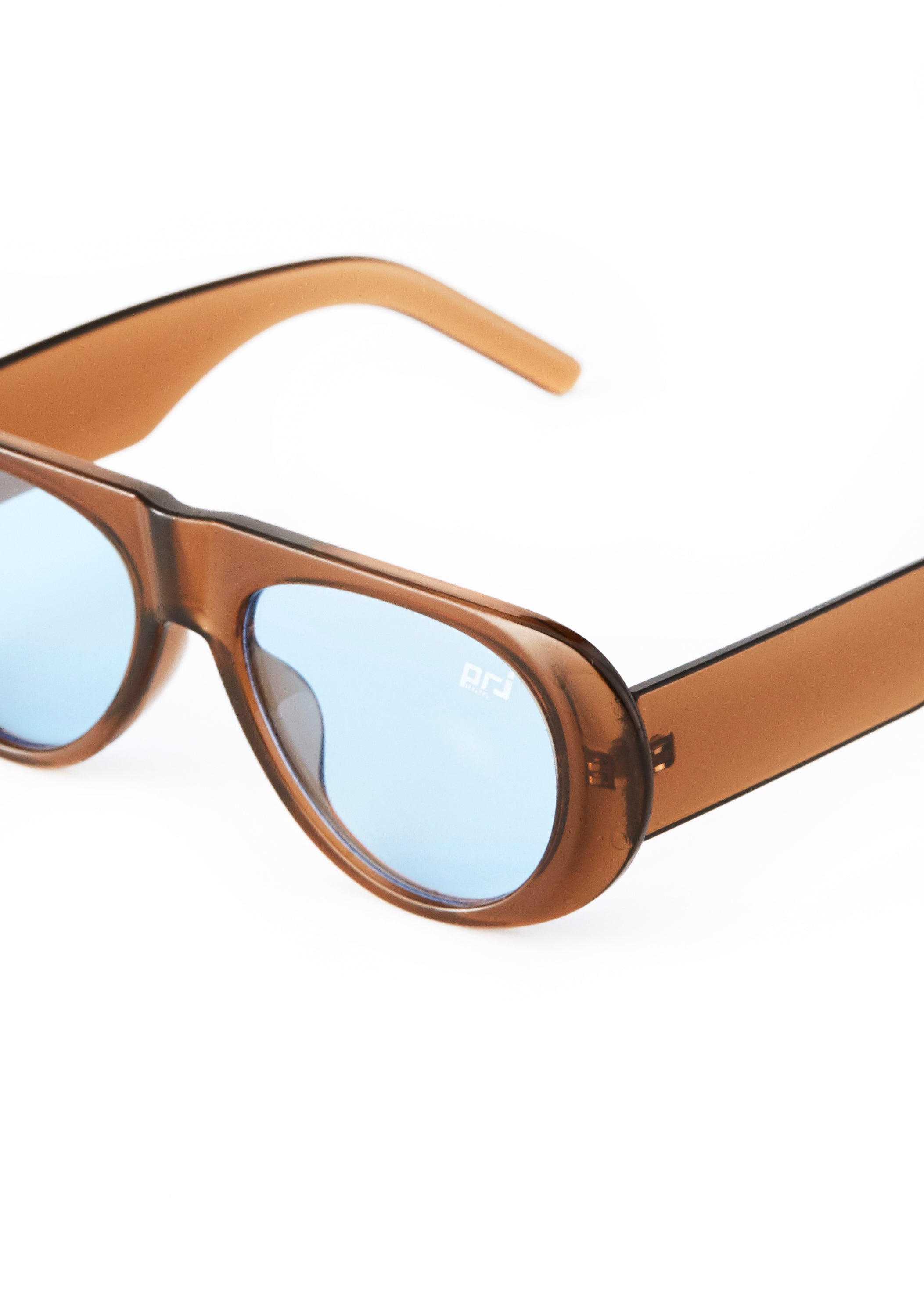 PROJECTWEAR | Eito Wide-Leg Sunglasses Brown/Blue