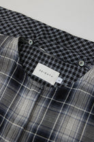 3EIGHTH | Nimai 2-Way Scarf Top in Black Tartan Gauze