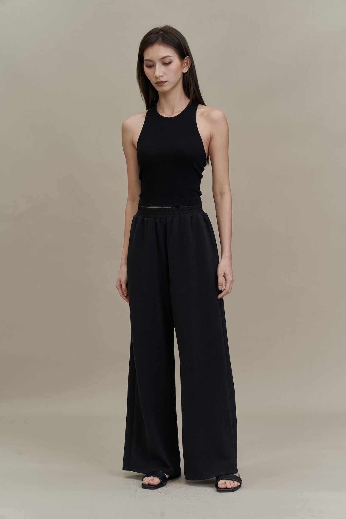 EMVY | Cloud Soft Touch Modal Wide-leg Pant - Black