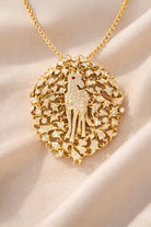FOUNDATION JEWELLERS | 750 Y/G Peranakan Natural Diamond Pendant Brooch "Horse" 23.45gm D154-2.92ct Ruby1-0.01ct