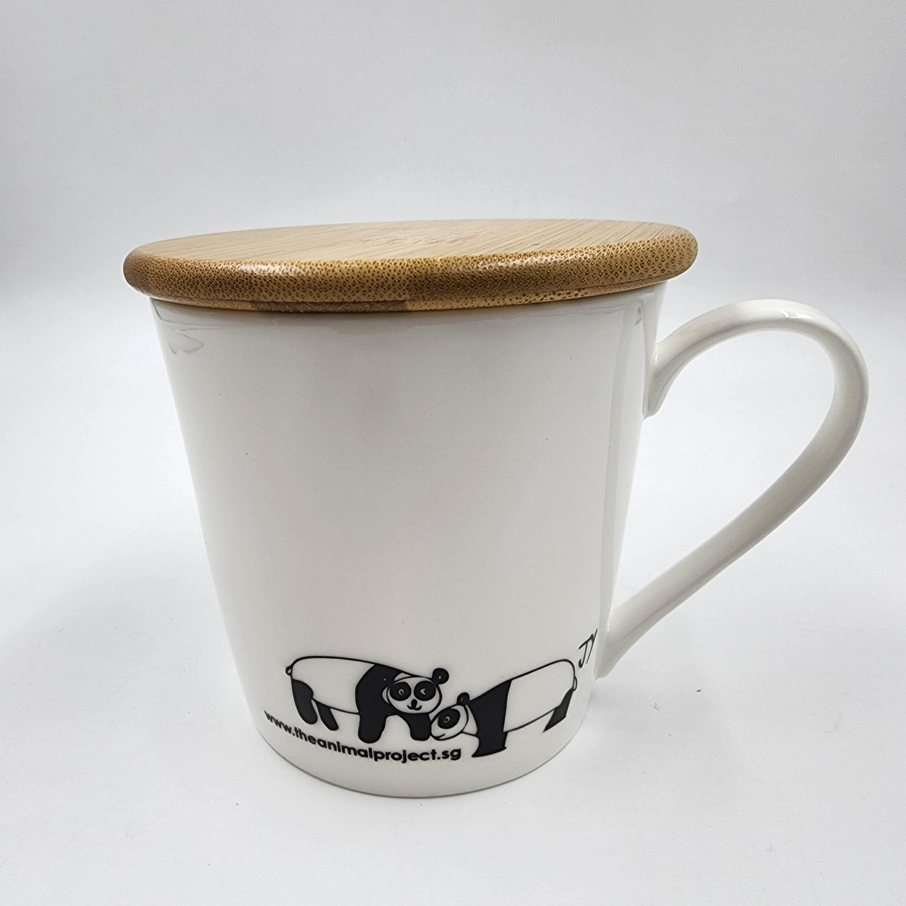 THE ANIMAL PROJECT | Wide Tapered Mug With Bamboo Lid