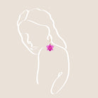 THE ANTECEDENT STORE | Pink Orchid Earrings | Stories Of Singapore