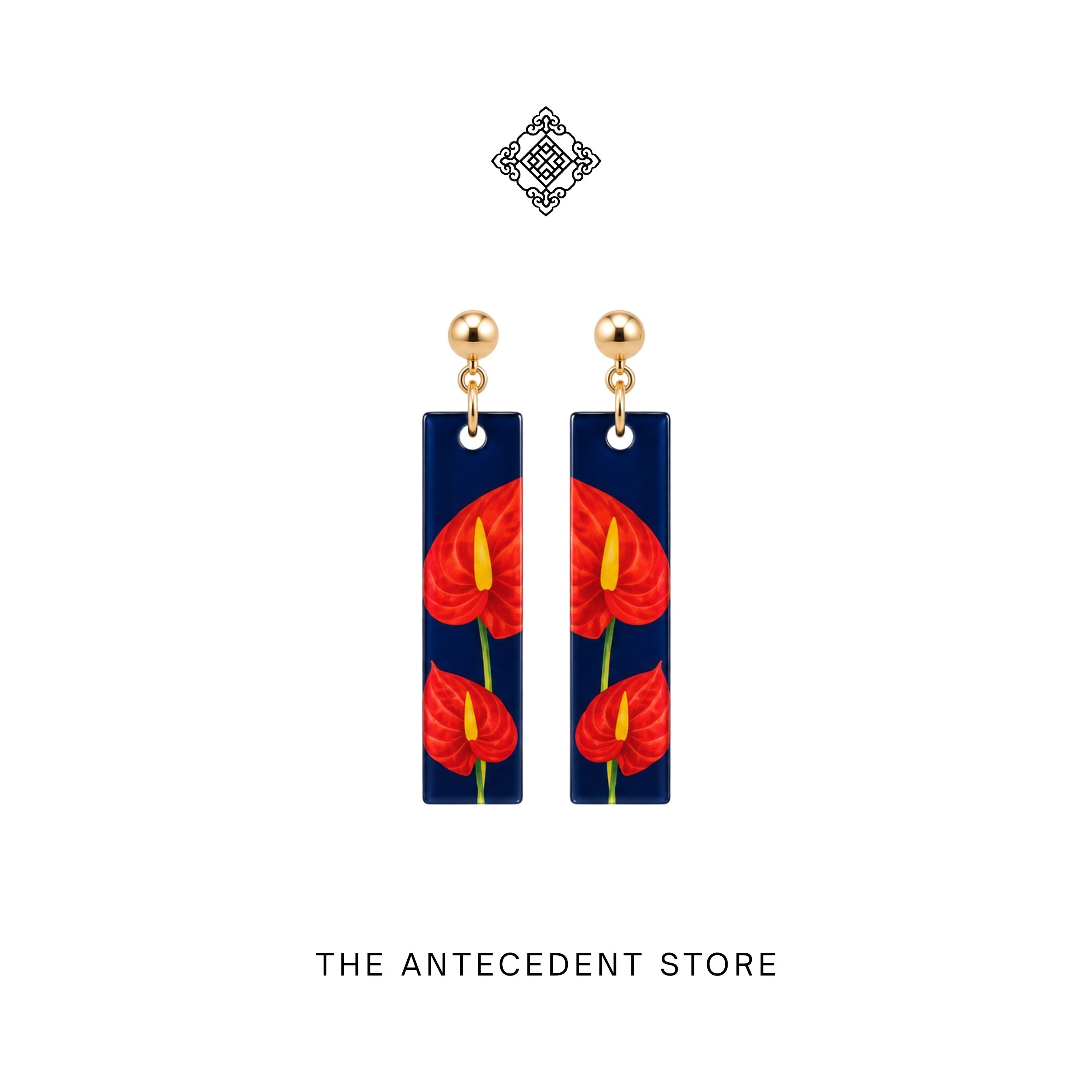 THE ANTECEDENT STORE | Anthurium Earrings | Stories Of Singapore