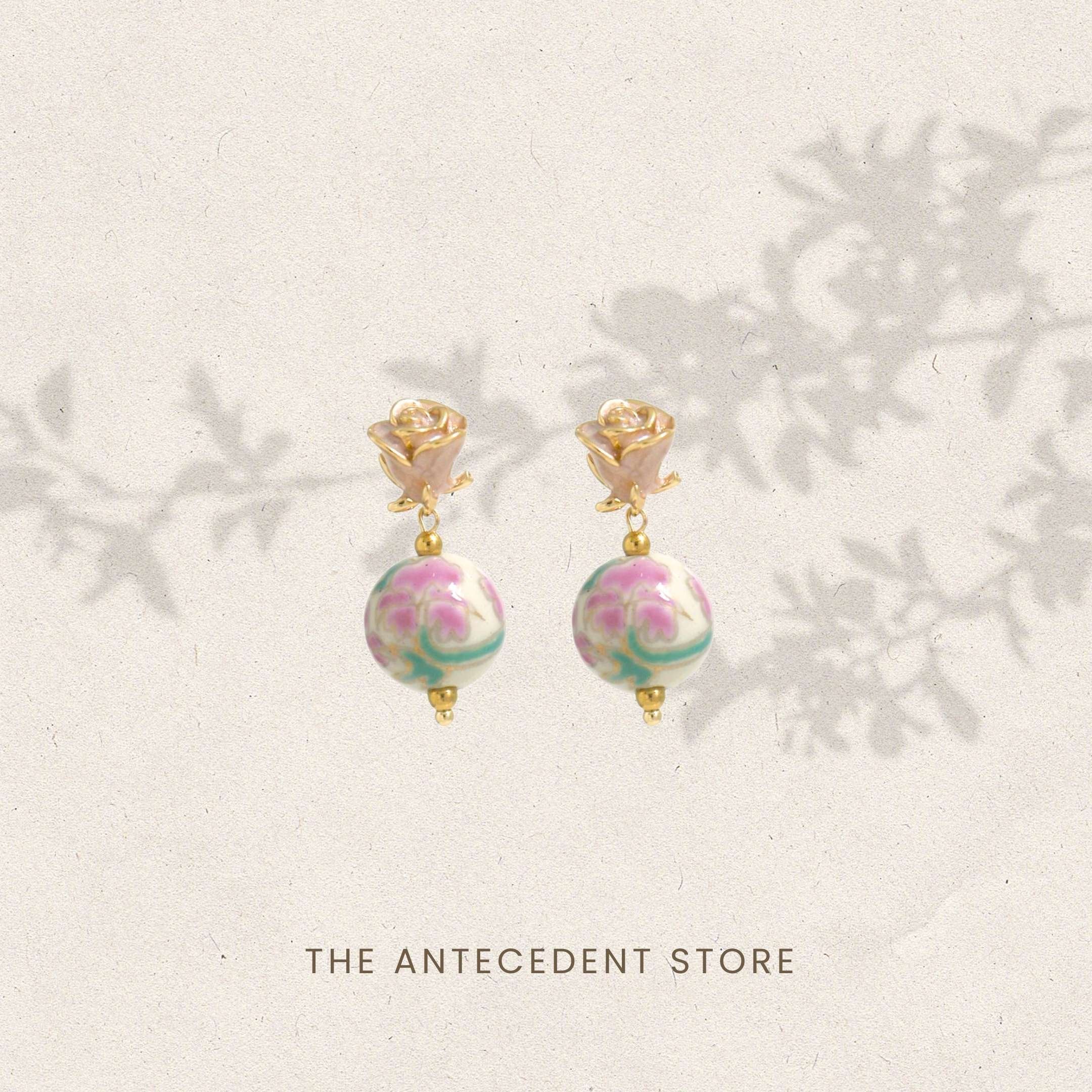 THE ANTECEDANT STORE | Porcelain Garden Bloom Earrings
