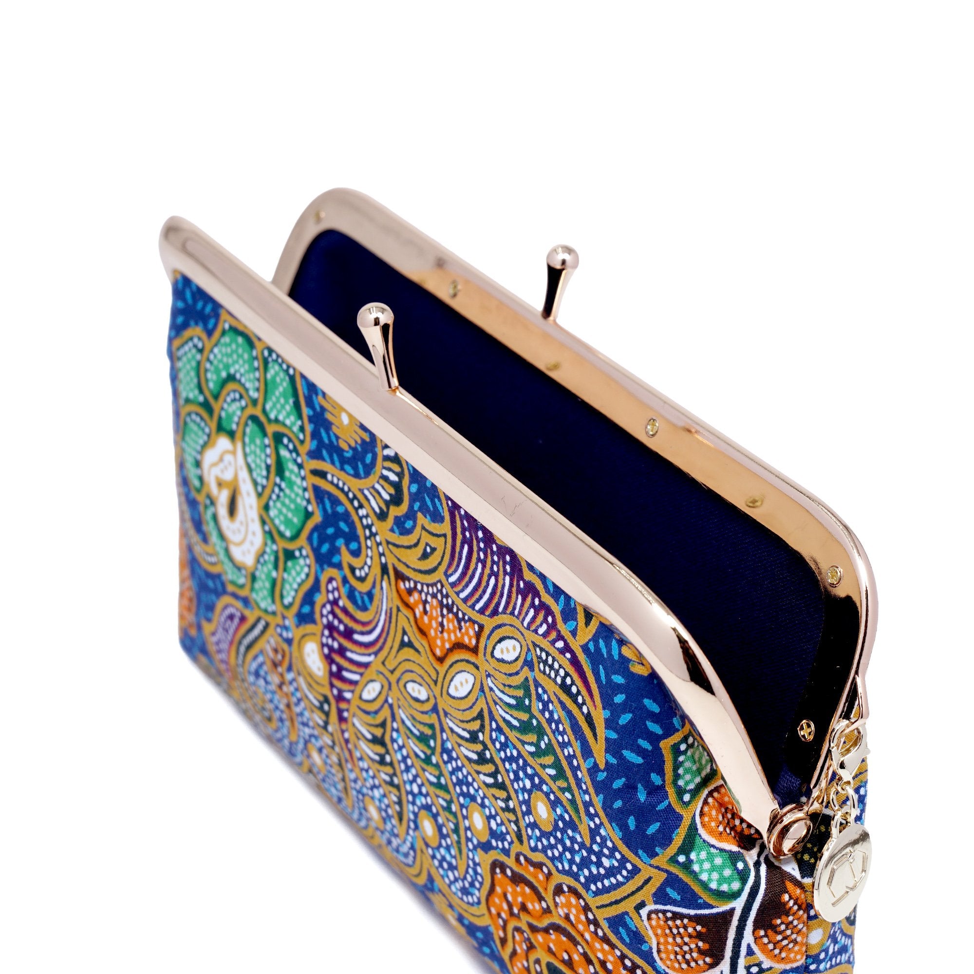 COCOONESE | Wristlet Pouch - Floral Kaleidoscope (BL)