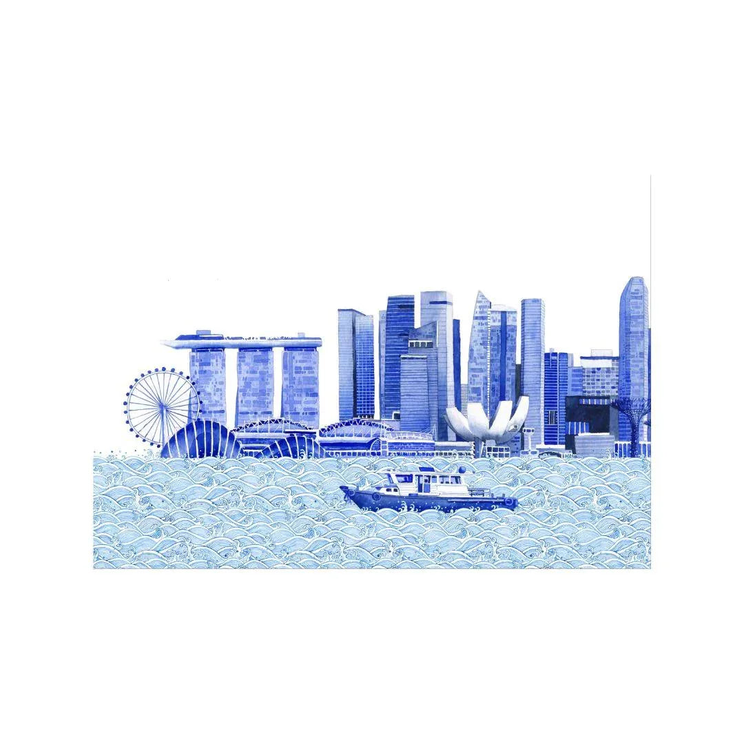 SINGLAPA | Singapore Skyline Art Print (MBS)
