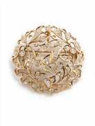 FOUNDATION JEWELLERS | 18K Yellow Gold Natural Diamond Pendant Brooch - PP101780