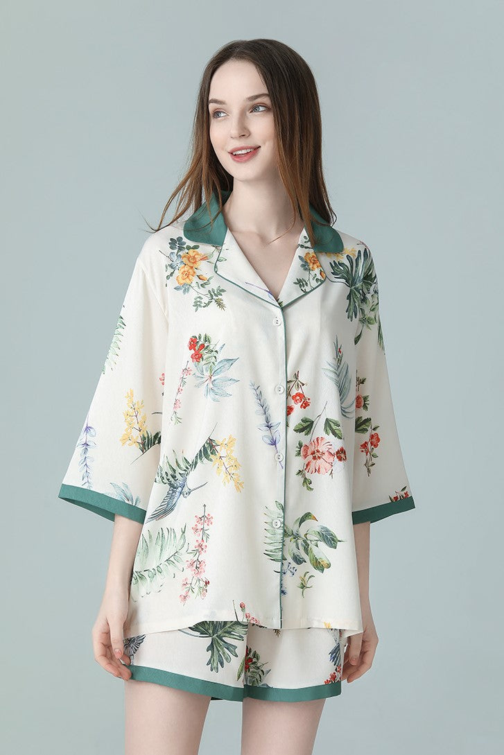 BELLS & BIRDS | Paradiso Floral Pyjamas Set