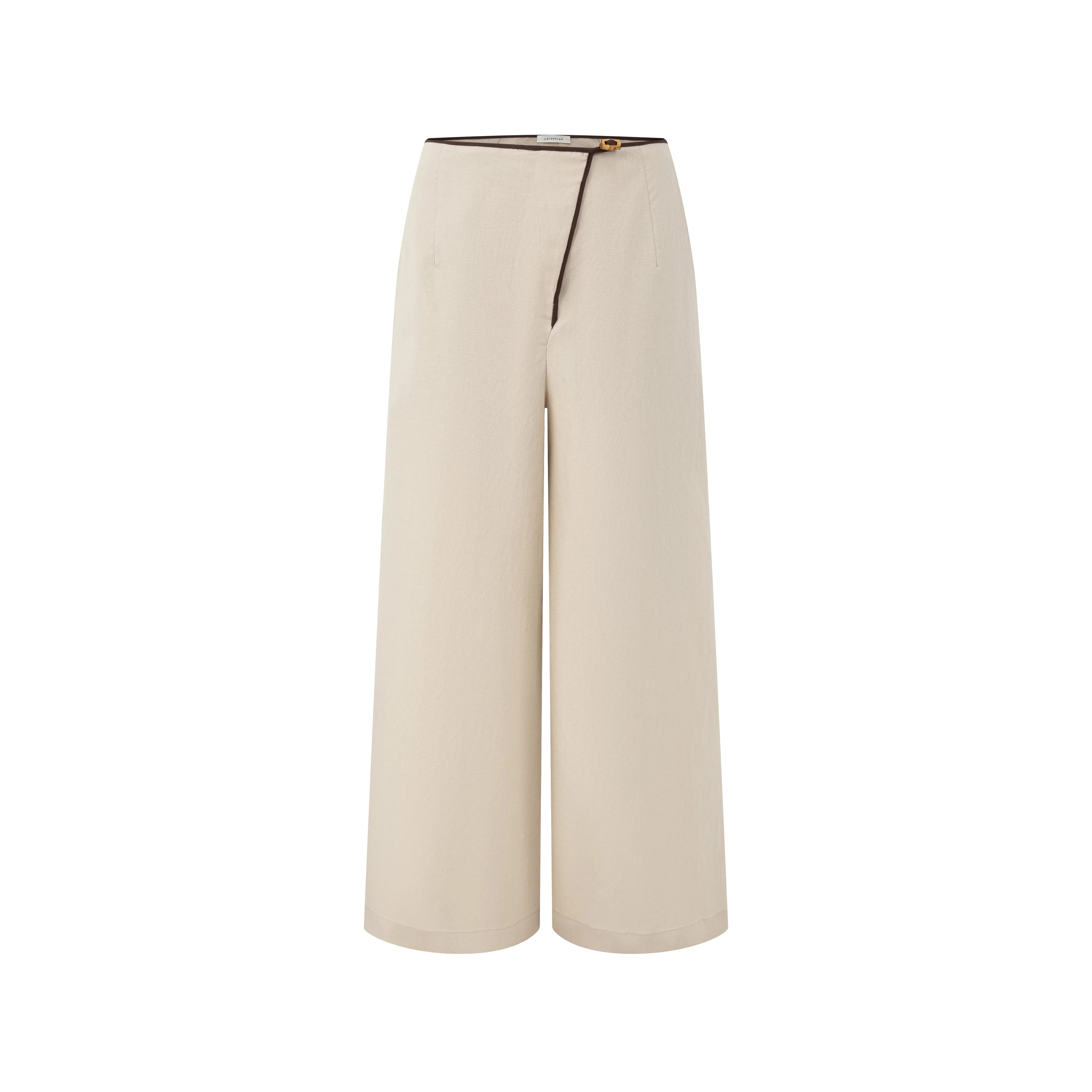 LAYERPLAN | Evara Linen Wrap Trousers