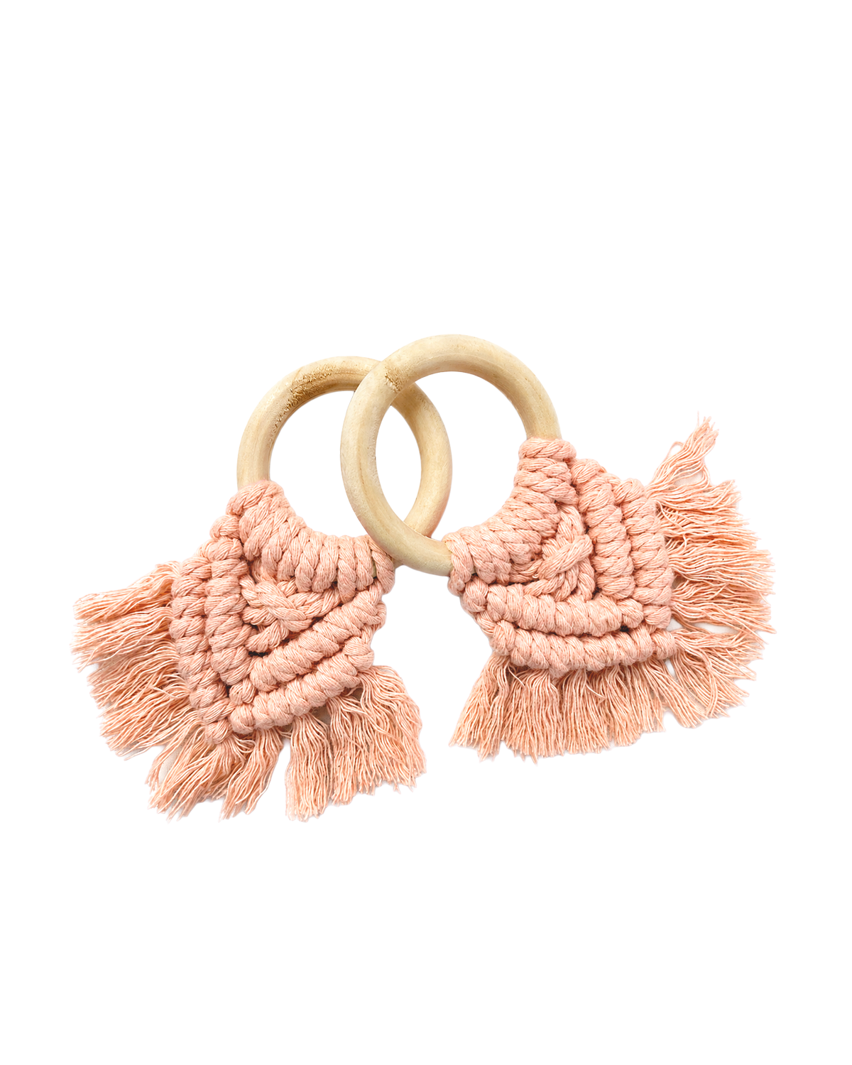 MEJA MAISON DE BALI | The AmourMacrame Napkin Ring by Meja - Rose Tan
