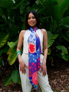BINARY STYLE | Straits Chinoiserie Premium Silk Scarf