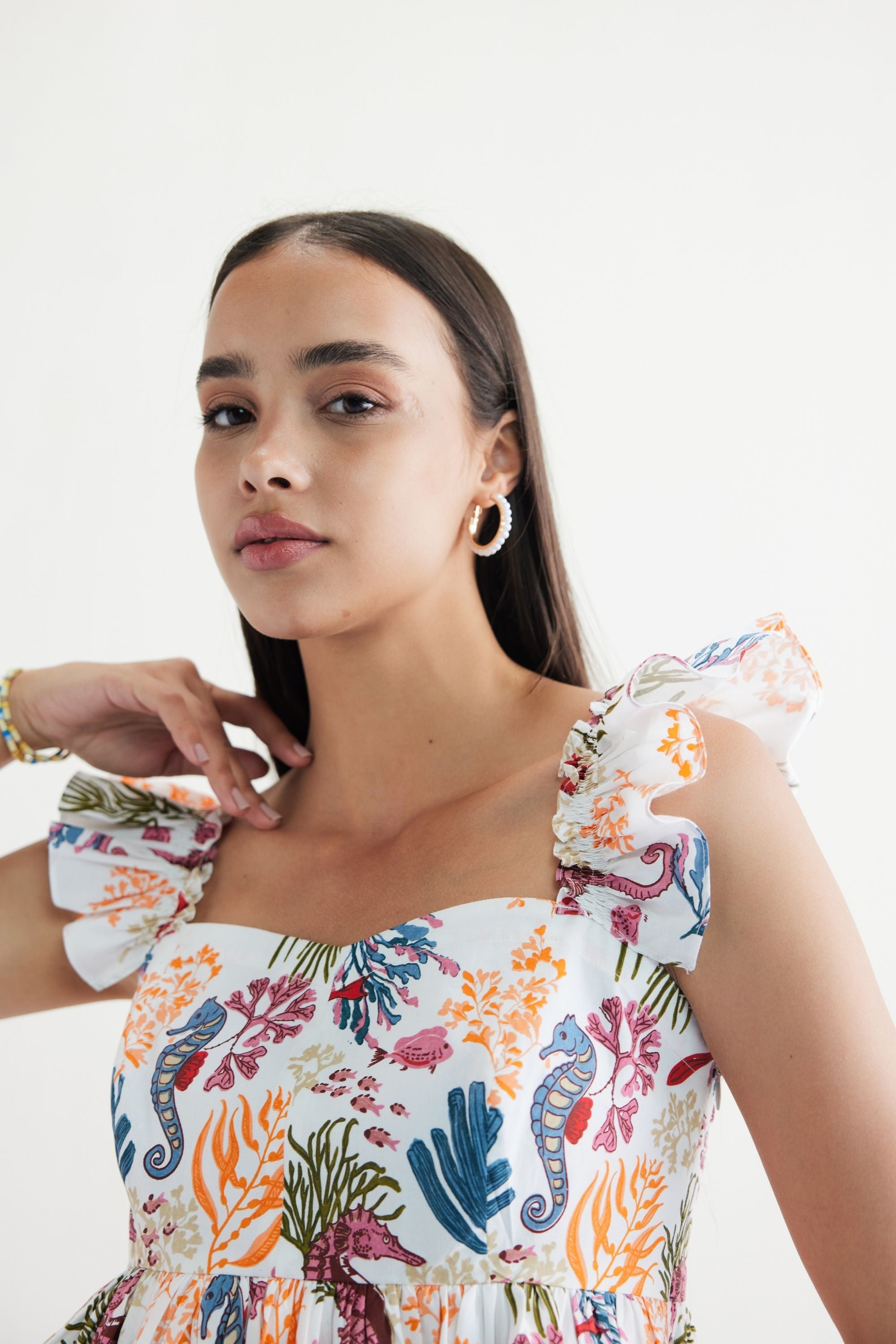 SUI | Coral Life Organic Cotton Blouse