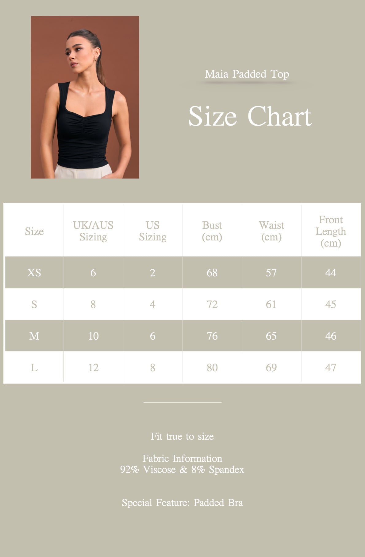 EMVY | Maia Padded Top - Black