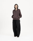 GRAYE | Quarter Zip Pullover - Fig