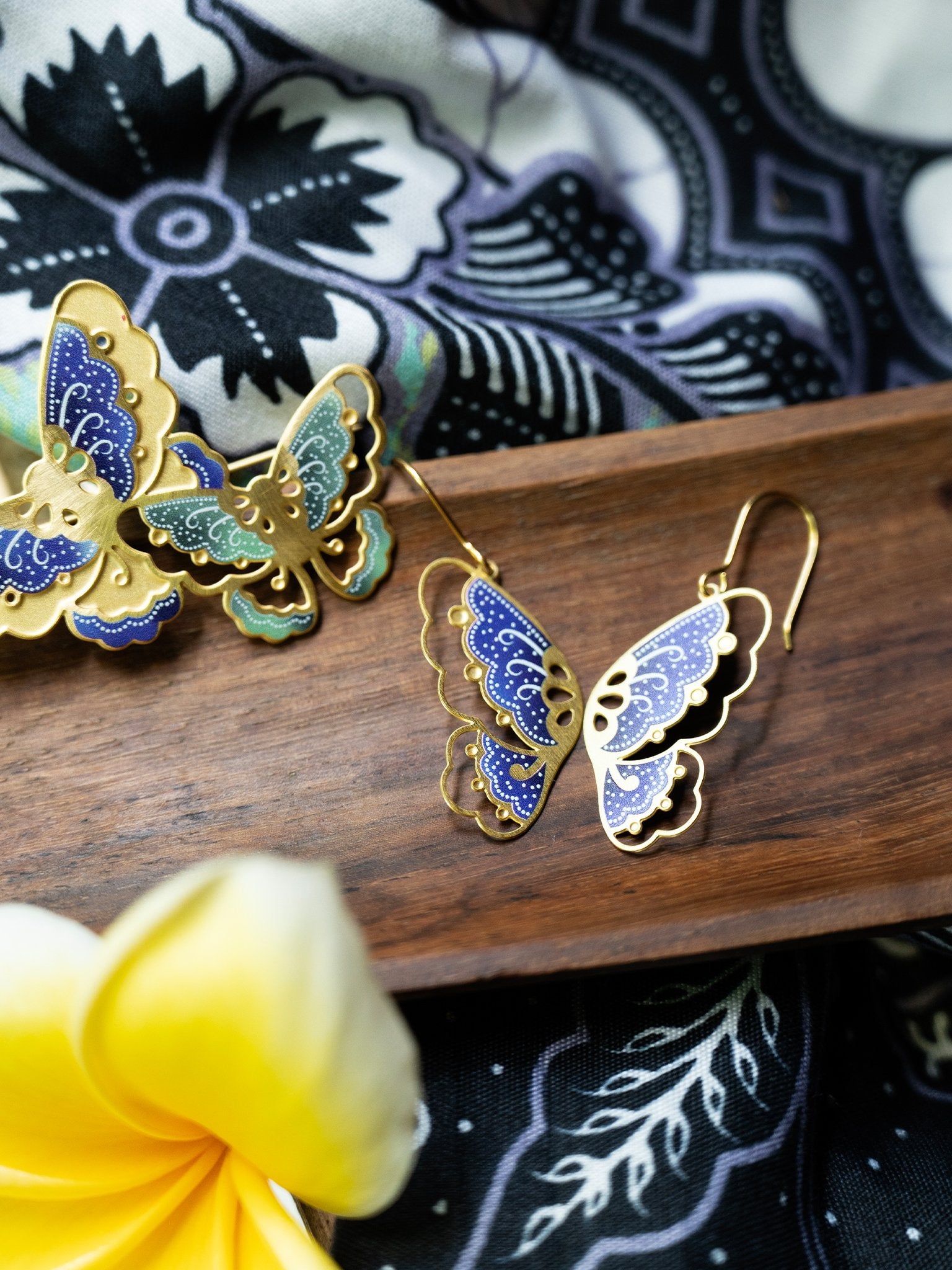 EMBRACE JEWELLERY | Batik Butterfly Earrings