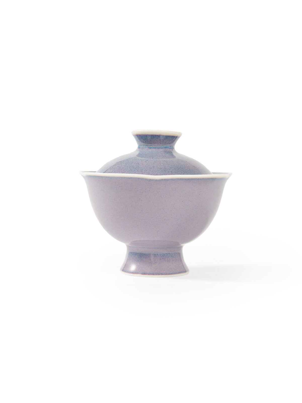 CRAFILAB | Purple & Jun Kiln Transmutation Floral Lid Bowl