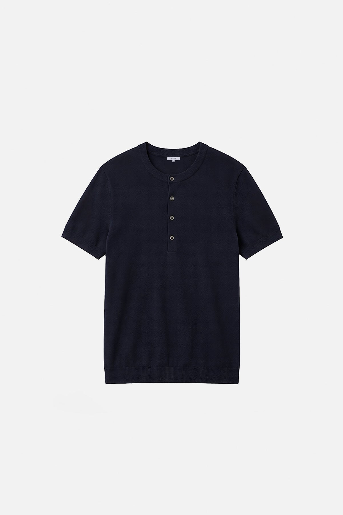HOUSE OF HOUSE OF ANON PTE. LTD. | Sven Henley Knit Short Sleeve Top