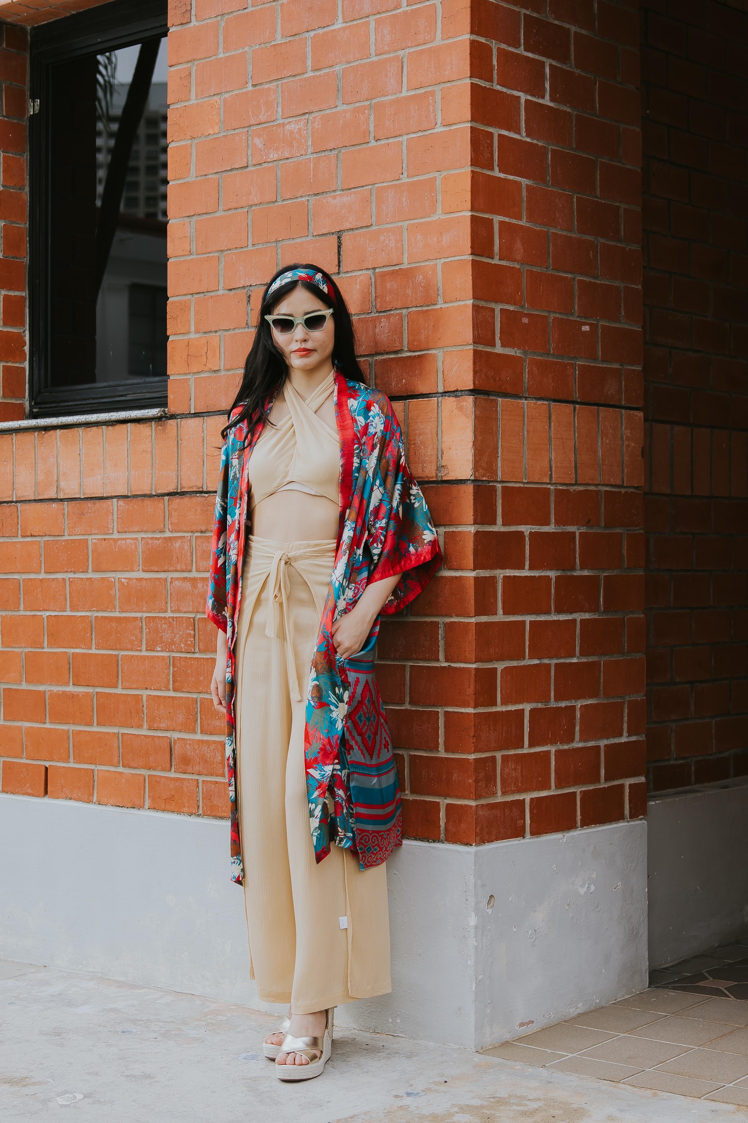 RAJA RANI | Modal Silk Long Kimono