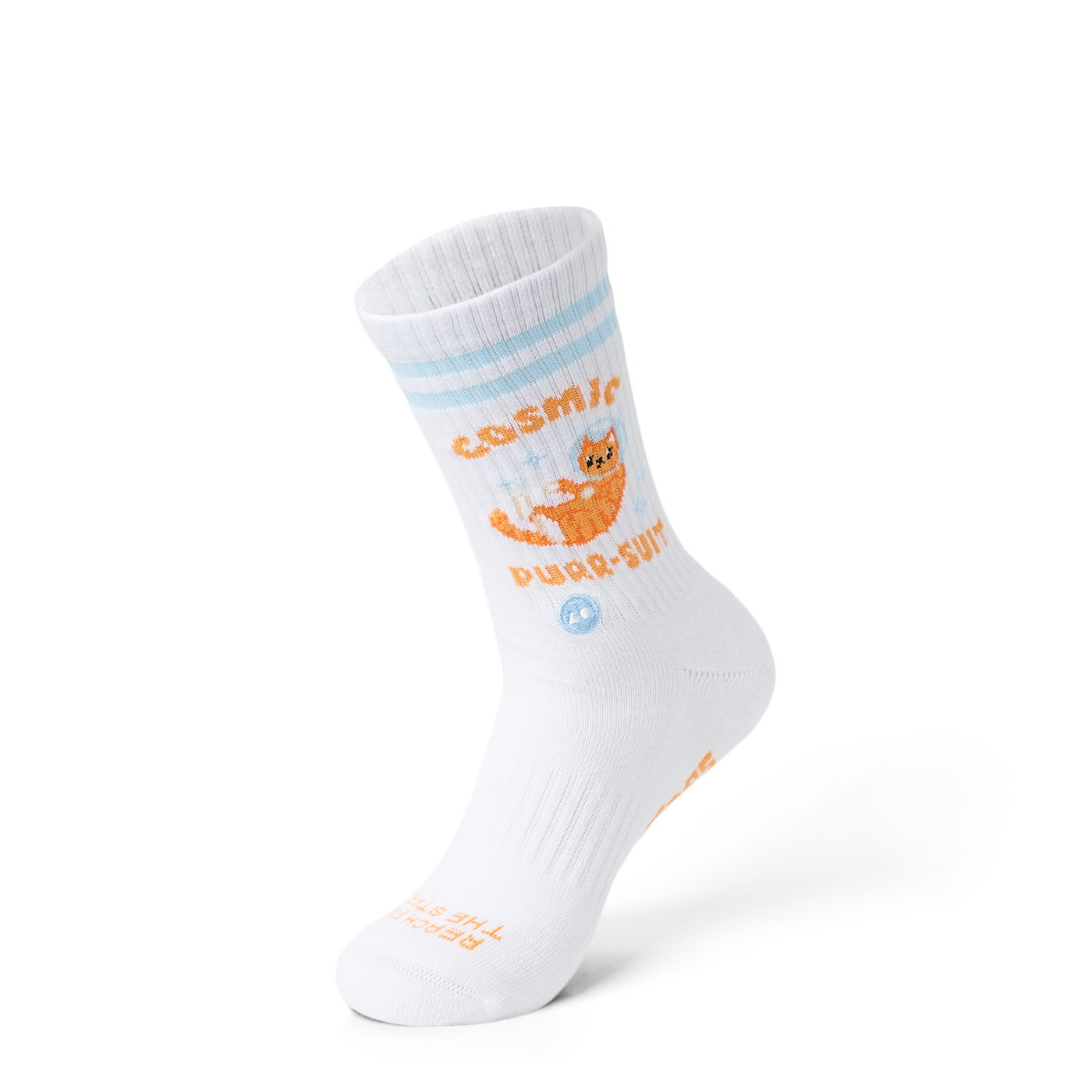 TALKING TOES | Cosmic Kitten Athletic Sock