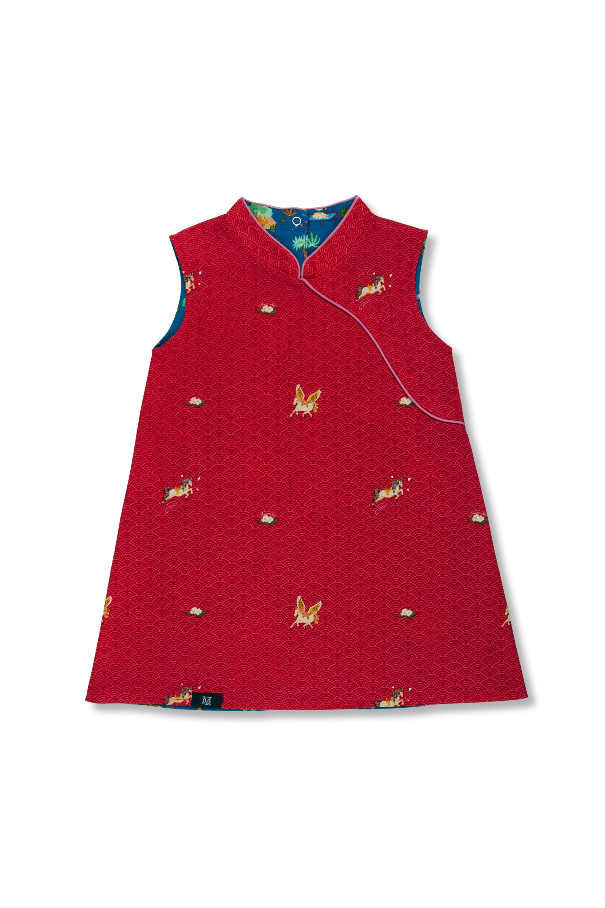 MAISON Q | Vivacious Miss Pony Reversible Classic Cheongsam