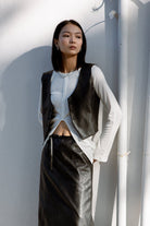 SAERO COLLECTIVE | Hae Structured Vest | Black