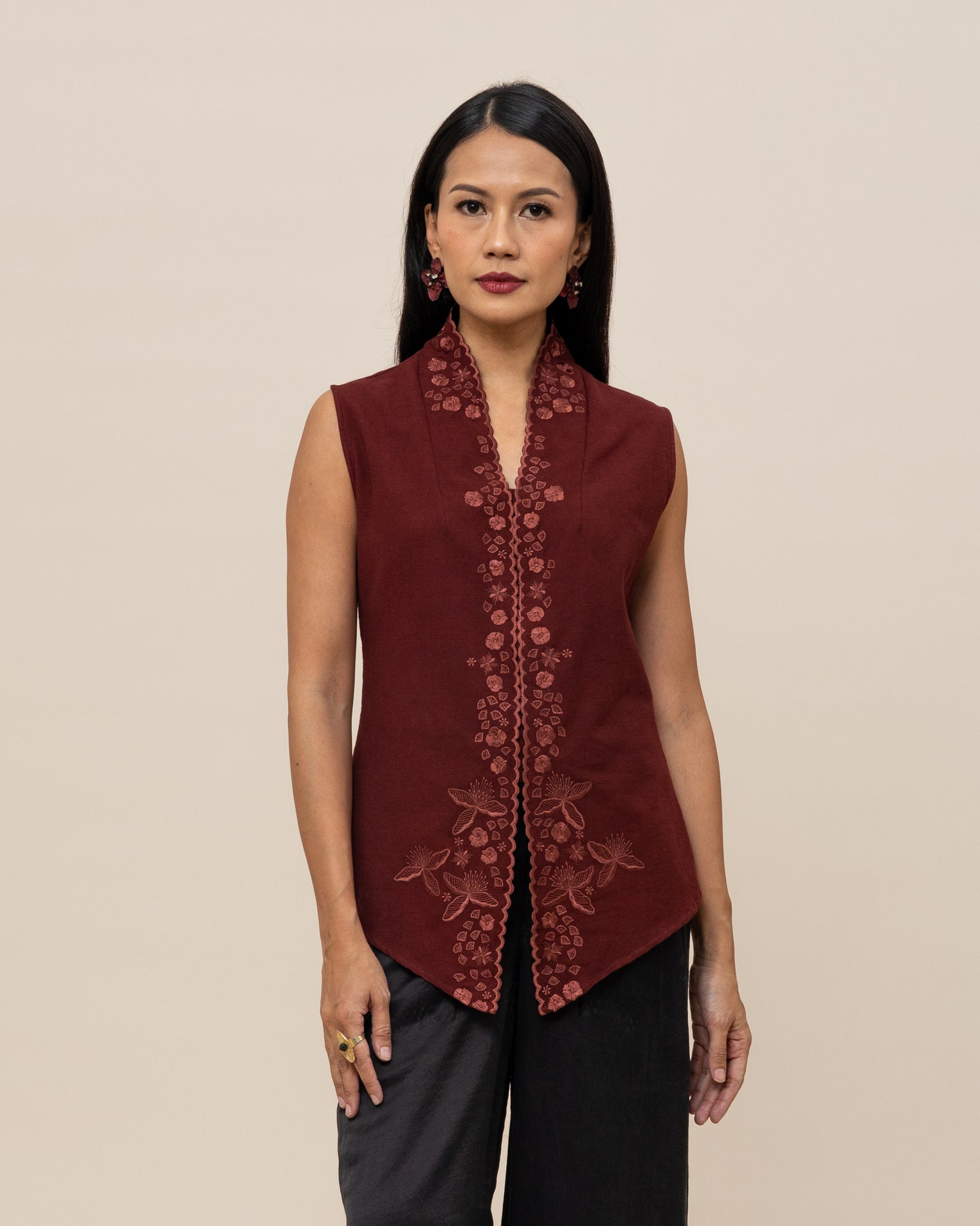 SUKKHA CITTA | KEMBANG - Embroidered Kebaya Vest