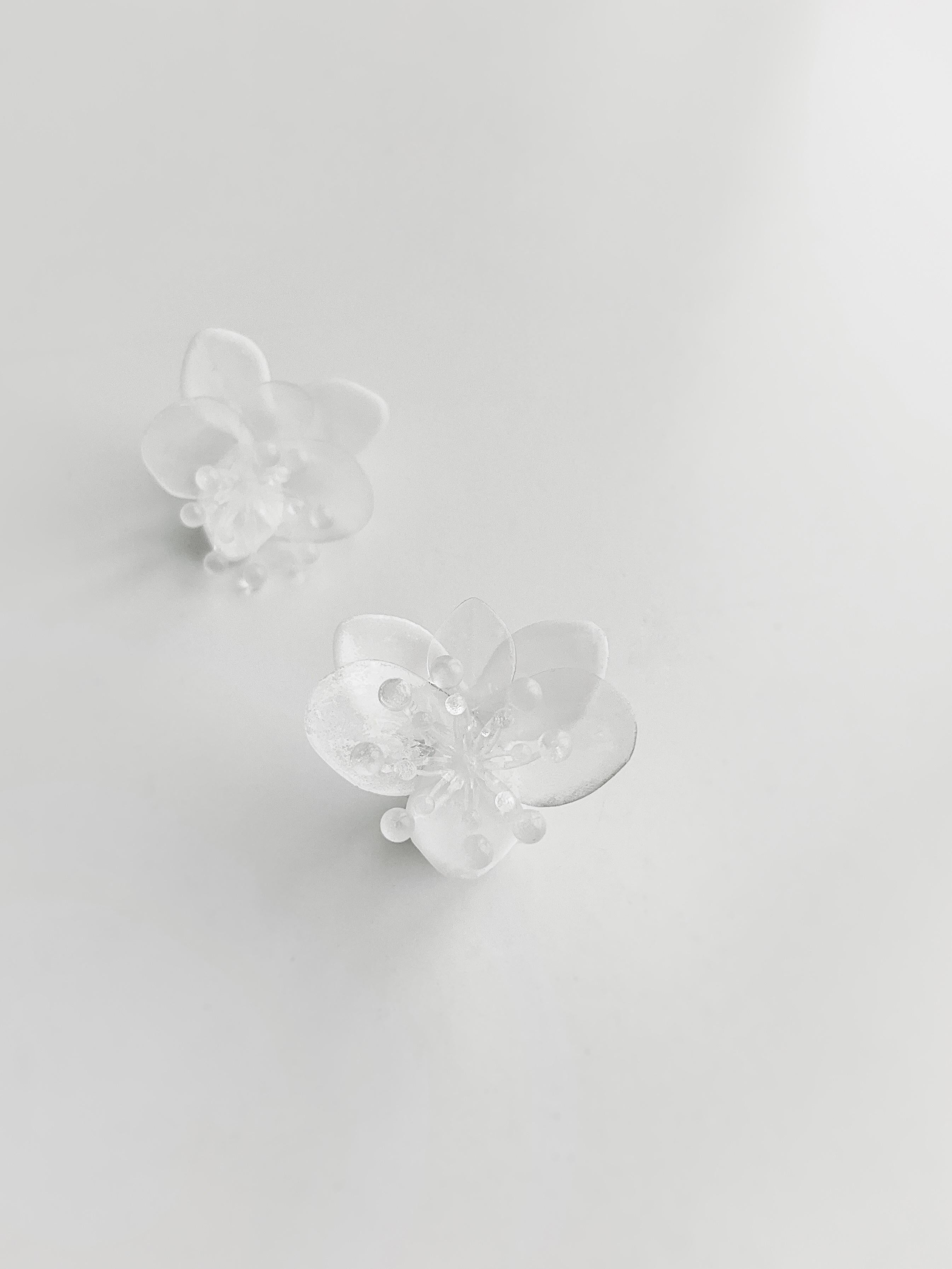 CELEST THOI | Tiny 3D Printed Orchid Earrings